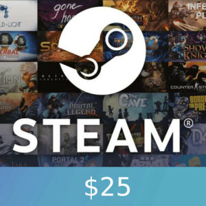 Steam Wallet Card $25 US Activation Code