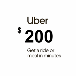Uber $200 US Gift Card