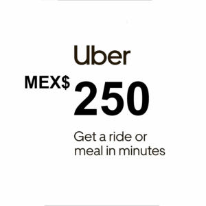 Uber MEX$250 MX Gift Card