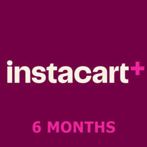Instacart+ 6 Months Subscription Gift Card CA