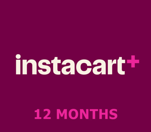 Instacart+ 12 Months Subscription Gift Card CA