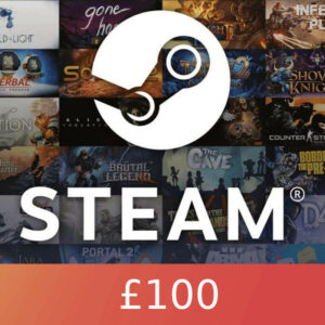 Steam Wallet Card £100 UK Activation Code
